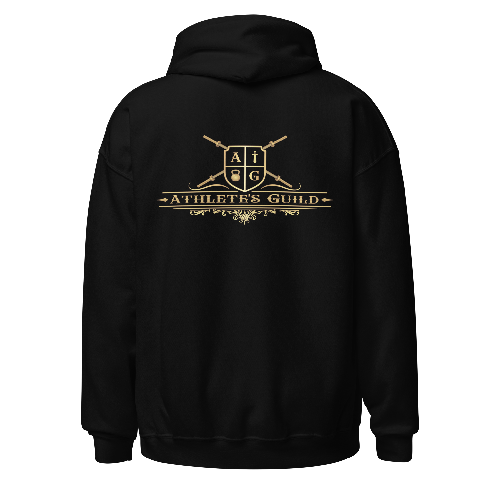 Black Hoodie- Gold Logo
