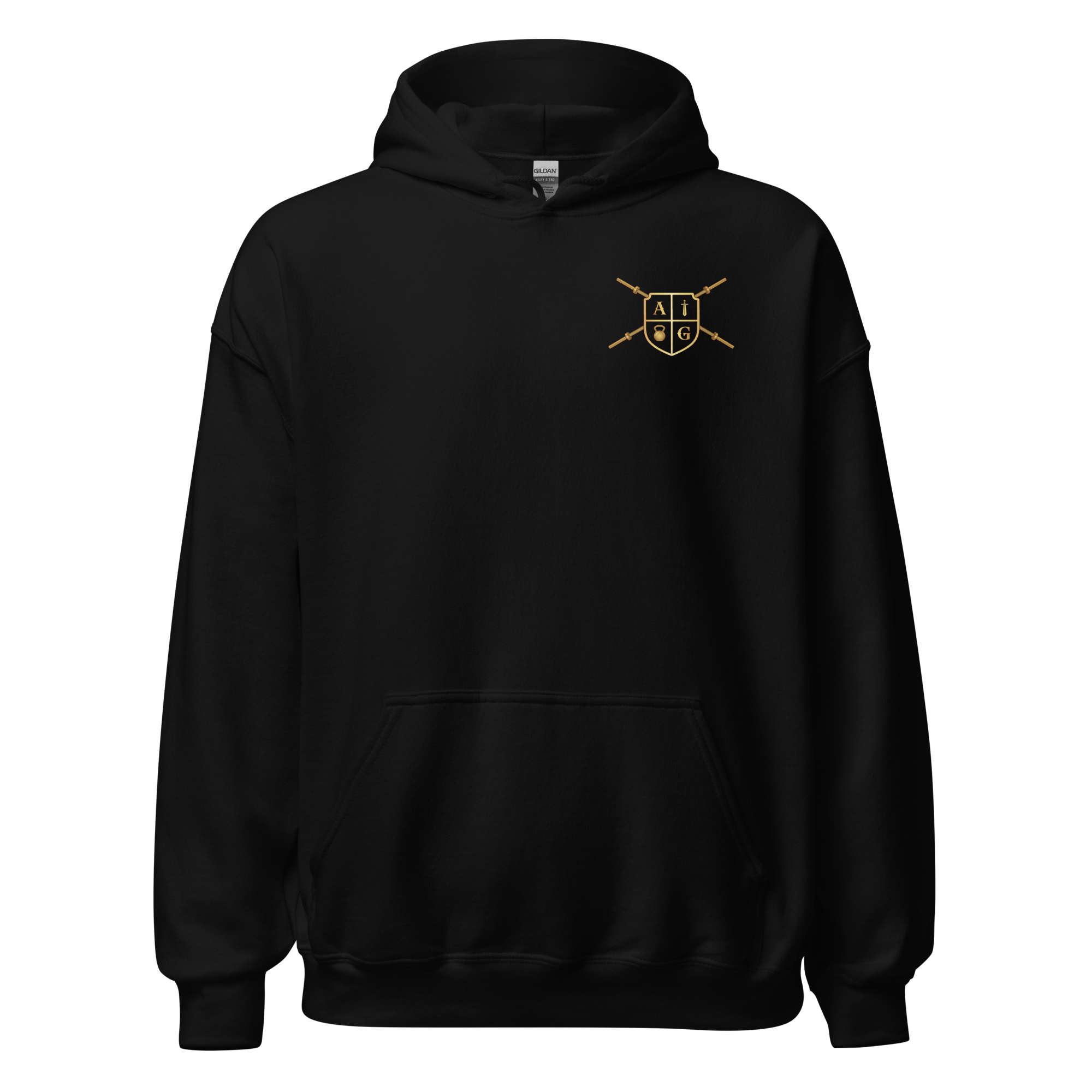 Black Hoodie- Gold Logo