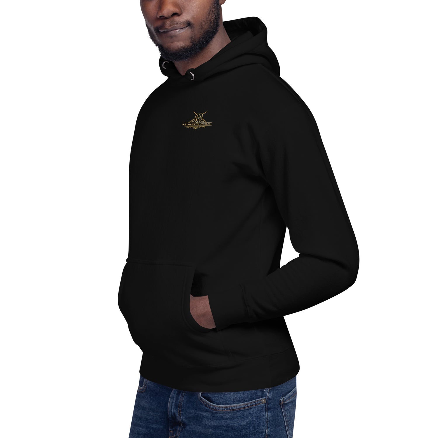 unisex premium hoodie black left front