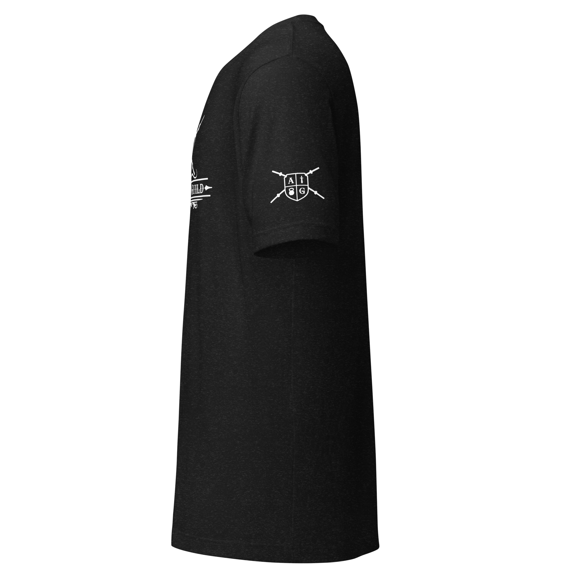 Black T-Shirt Full White Logo