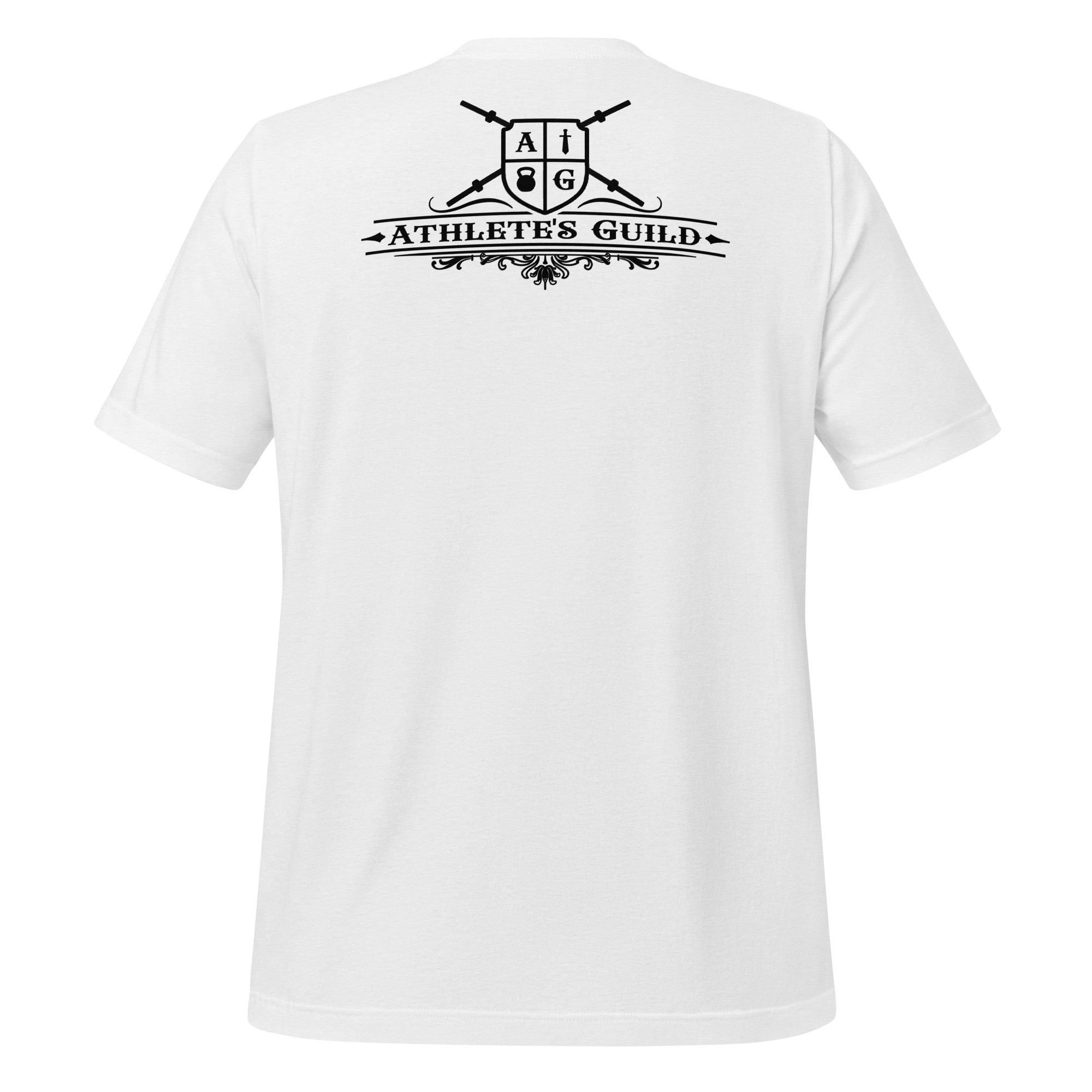 White T-Shirt Black Logo