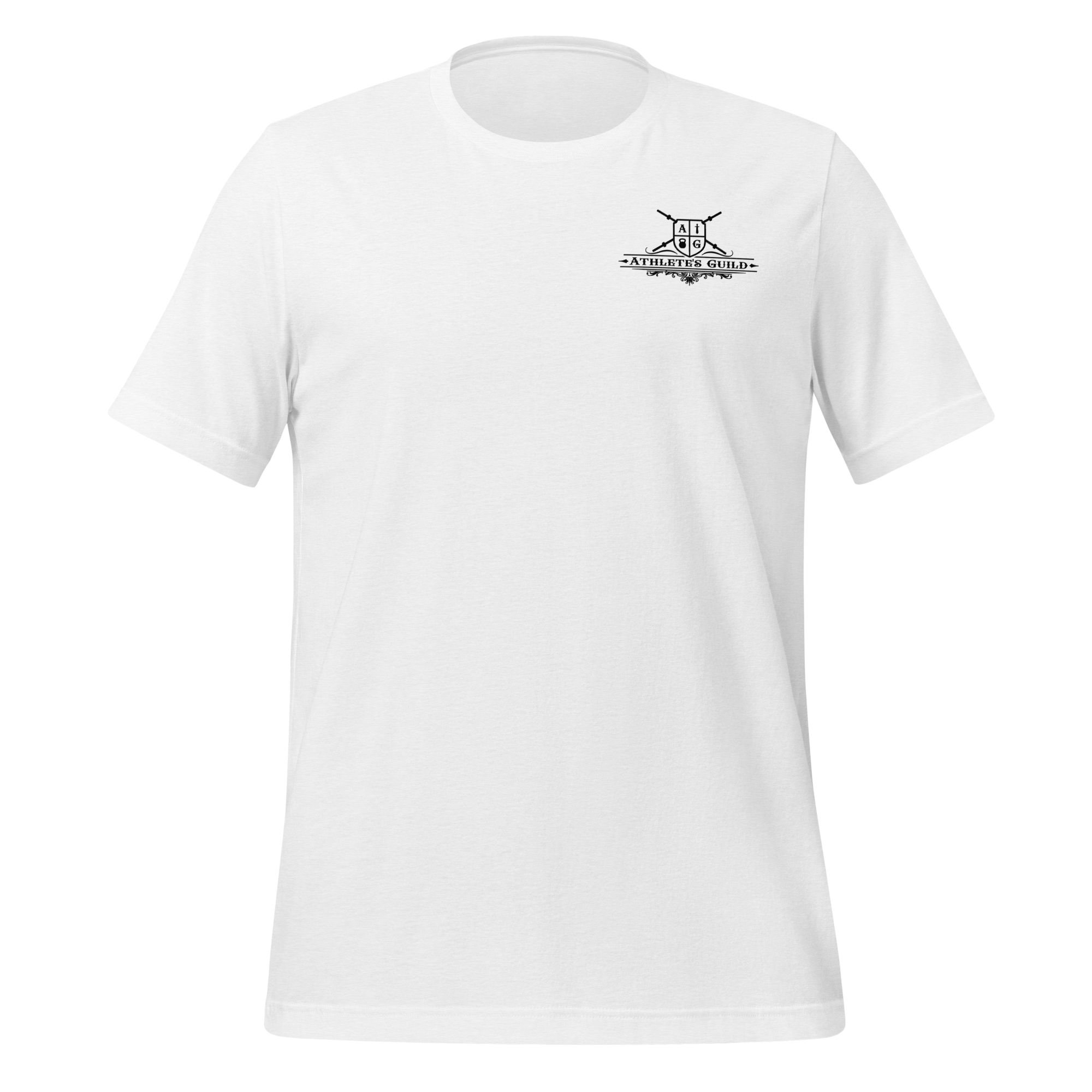 White T-Shirt Black Logo