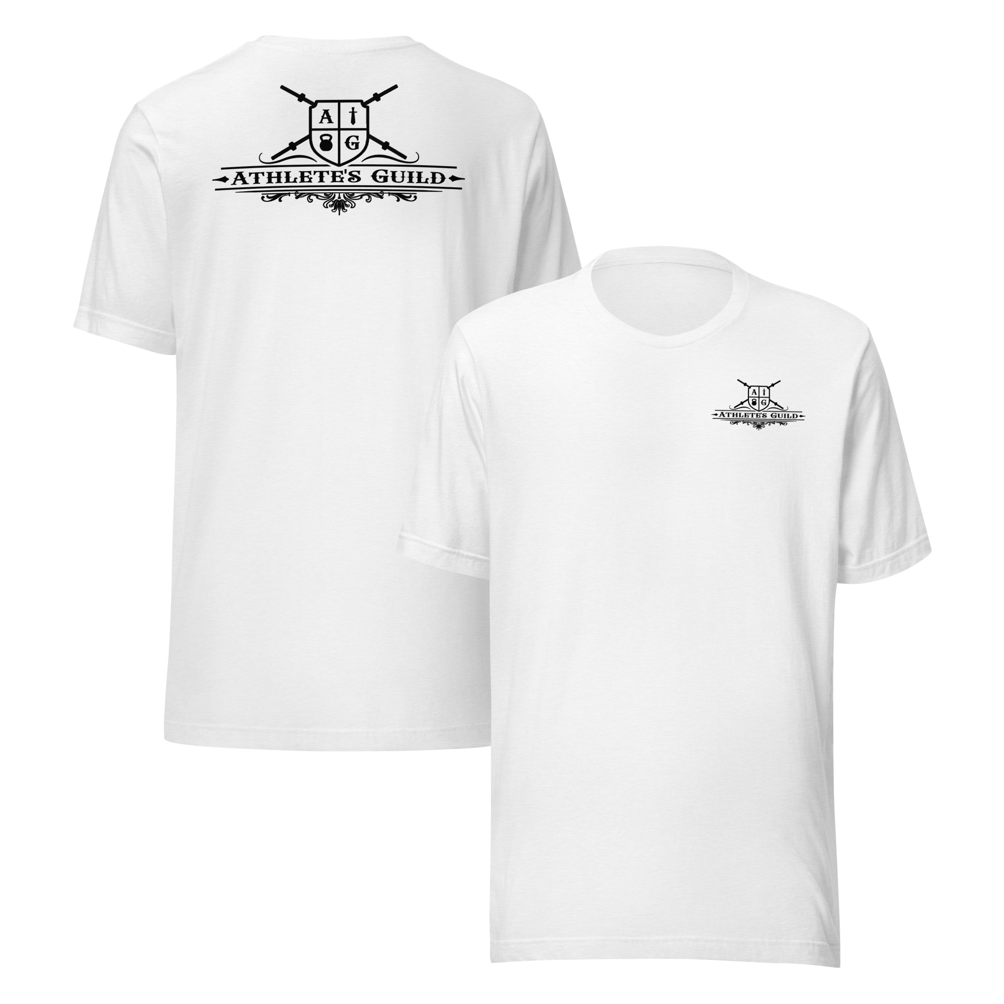 White T-Shirt Black Logo