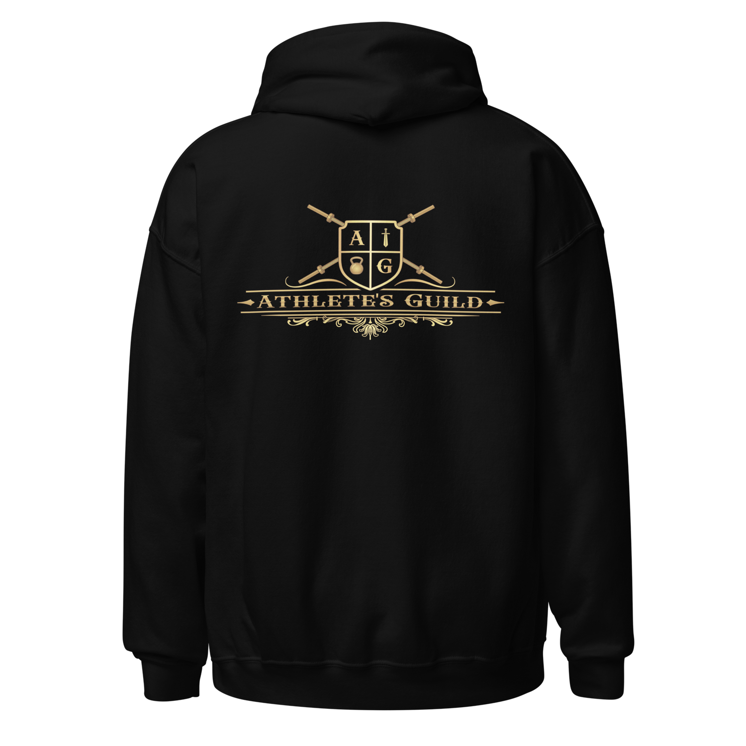 Black Hoodie- Gold Logo