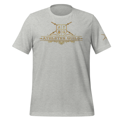 Grey T-Shirt Full Gold Logo