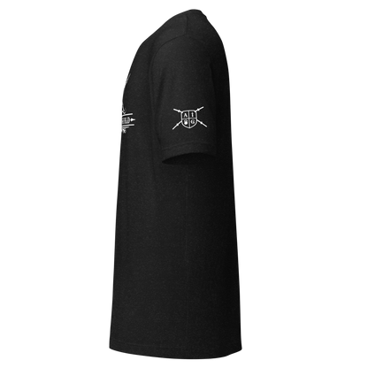 Black T-Shirt Full White Logo