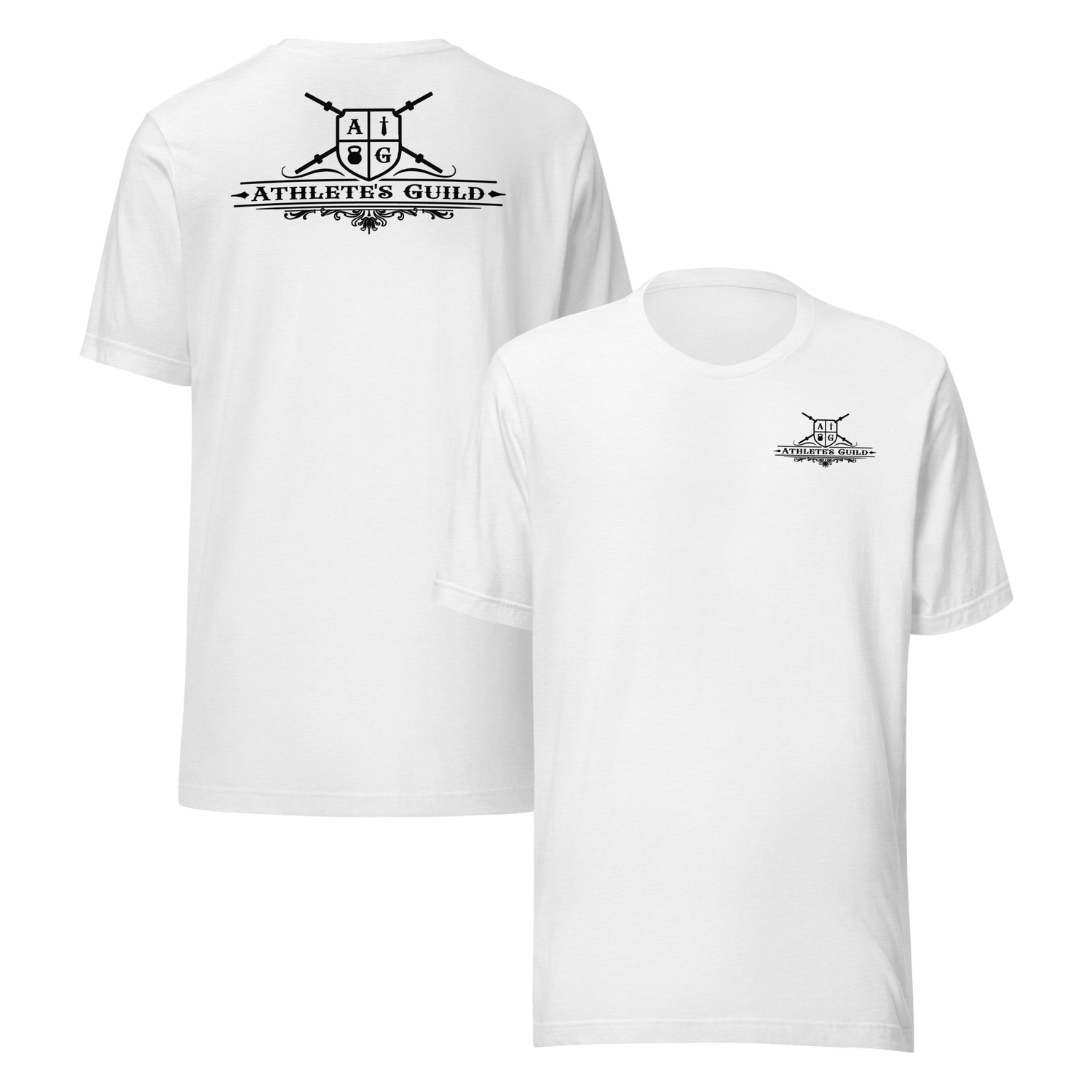 White T-Shirt Black Logo
