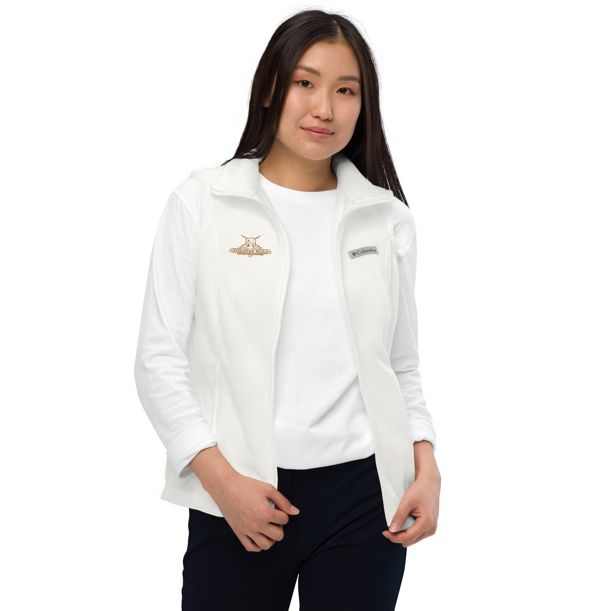 womens columbia fleece vest sea salt